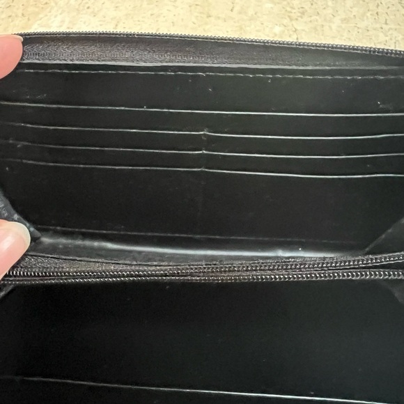 Vintage Eddie Bauer Genuine Leather XL Wallet Black Leather - Picture 6 of 8